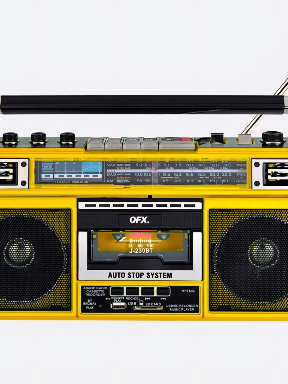 Portable Boombox with Cassette & Radio